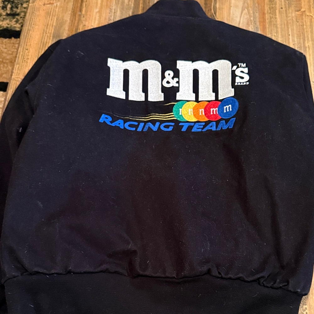 M&M'S Black Bomber Jacket with Colorful Logos - Picture 7 of 8